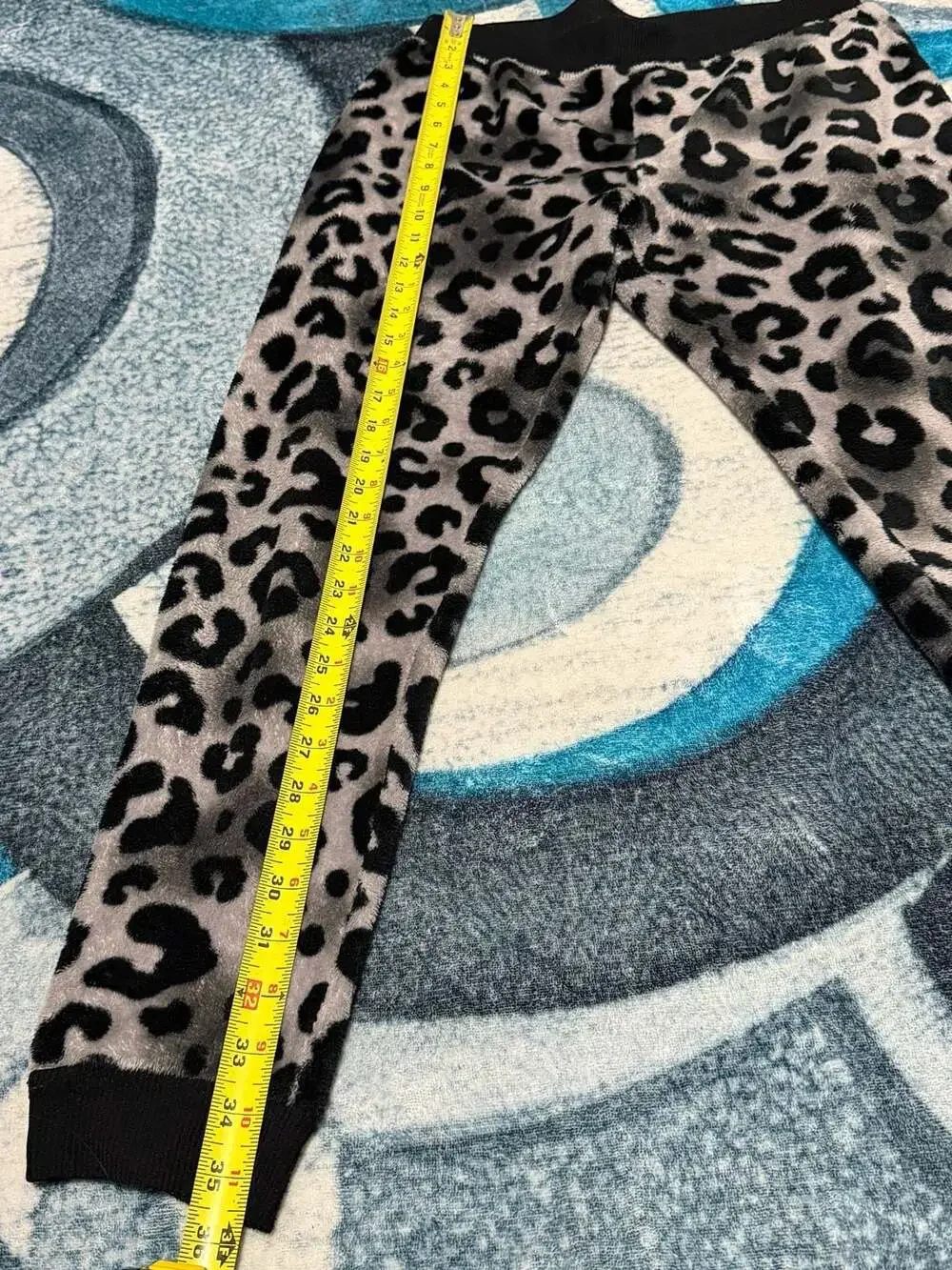 Justice Girls Sleep Fleece Leopard Print Lounge Jogger Pants Size XL 16/18